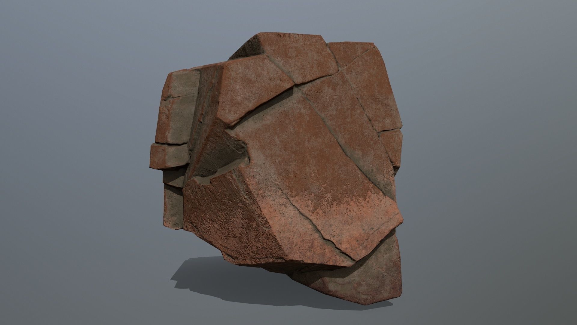 desert rocks  Low-poly 3D model_5