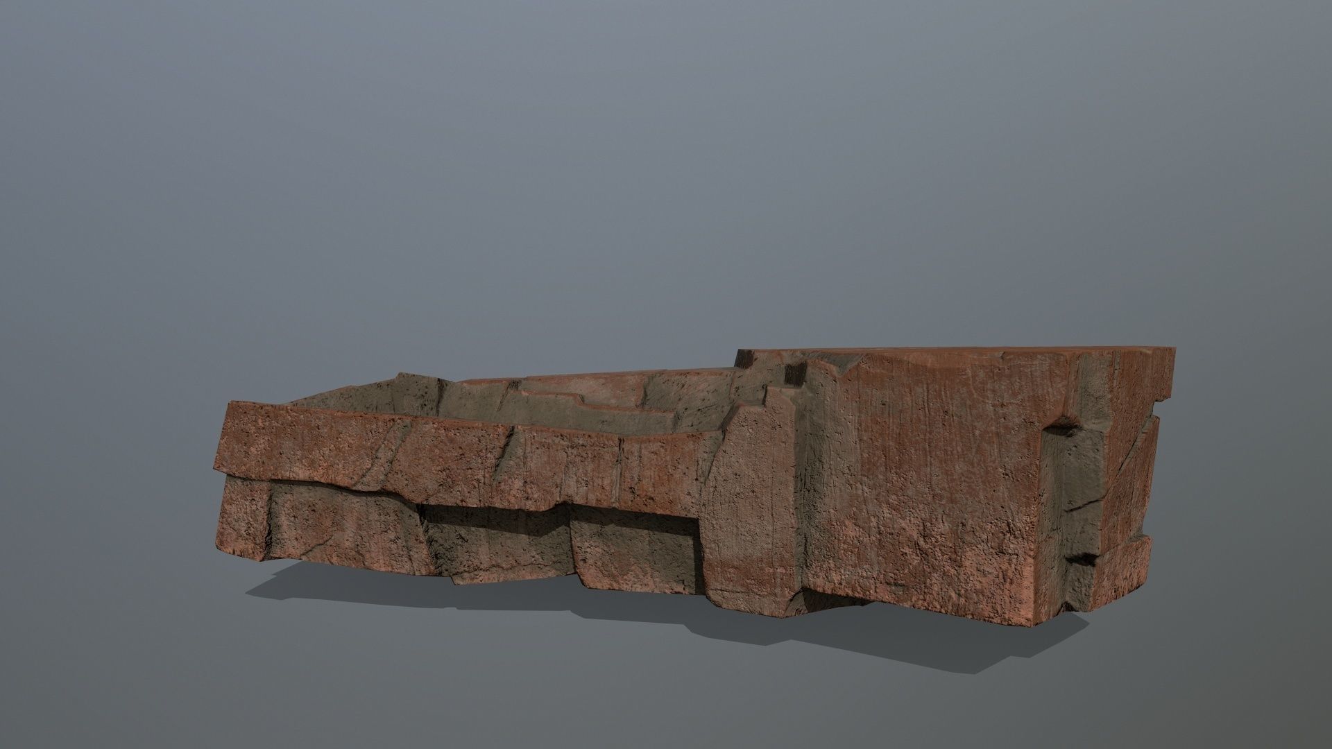 desert rocks  Low-poly 3D model_9