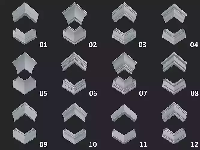 Interior Edging Pack 3D model