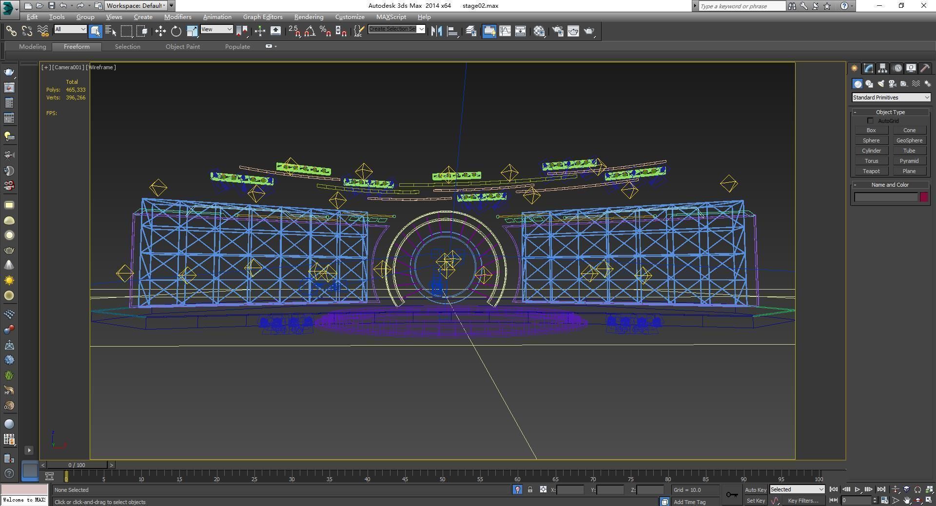 Event stage 02 design 3D model_7