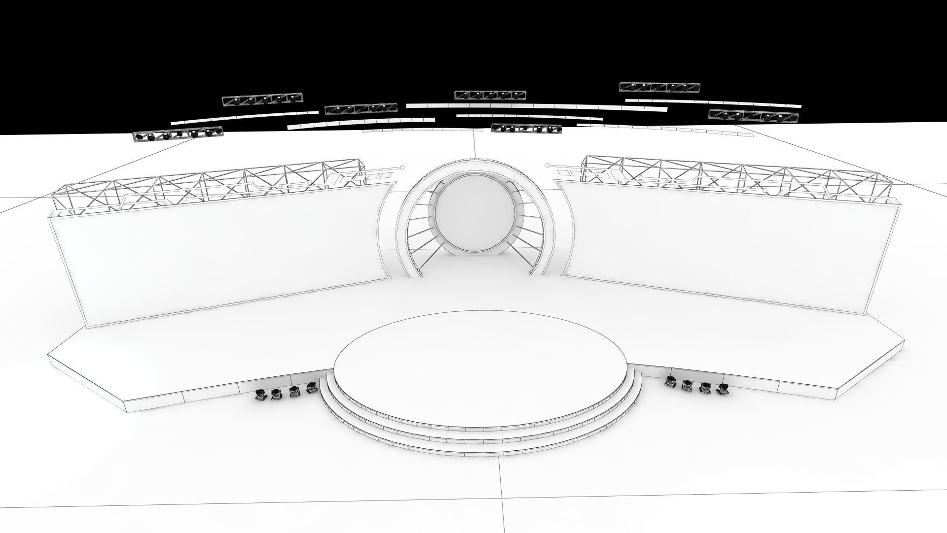Event stage 02 design 3D model_6