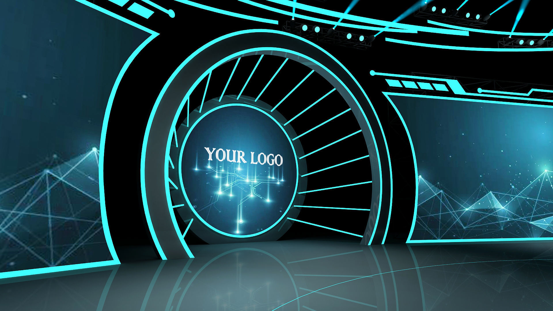 Event stage 02 design 3D model_3