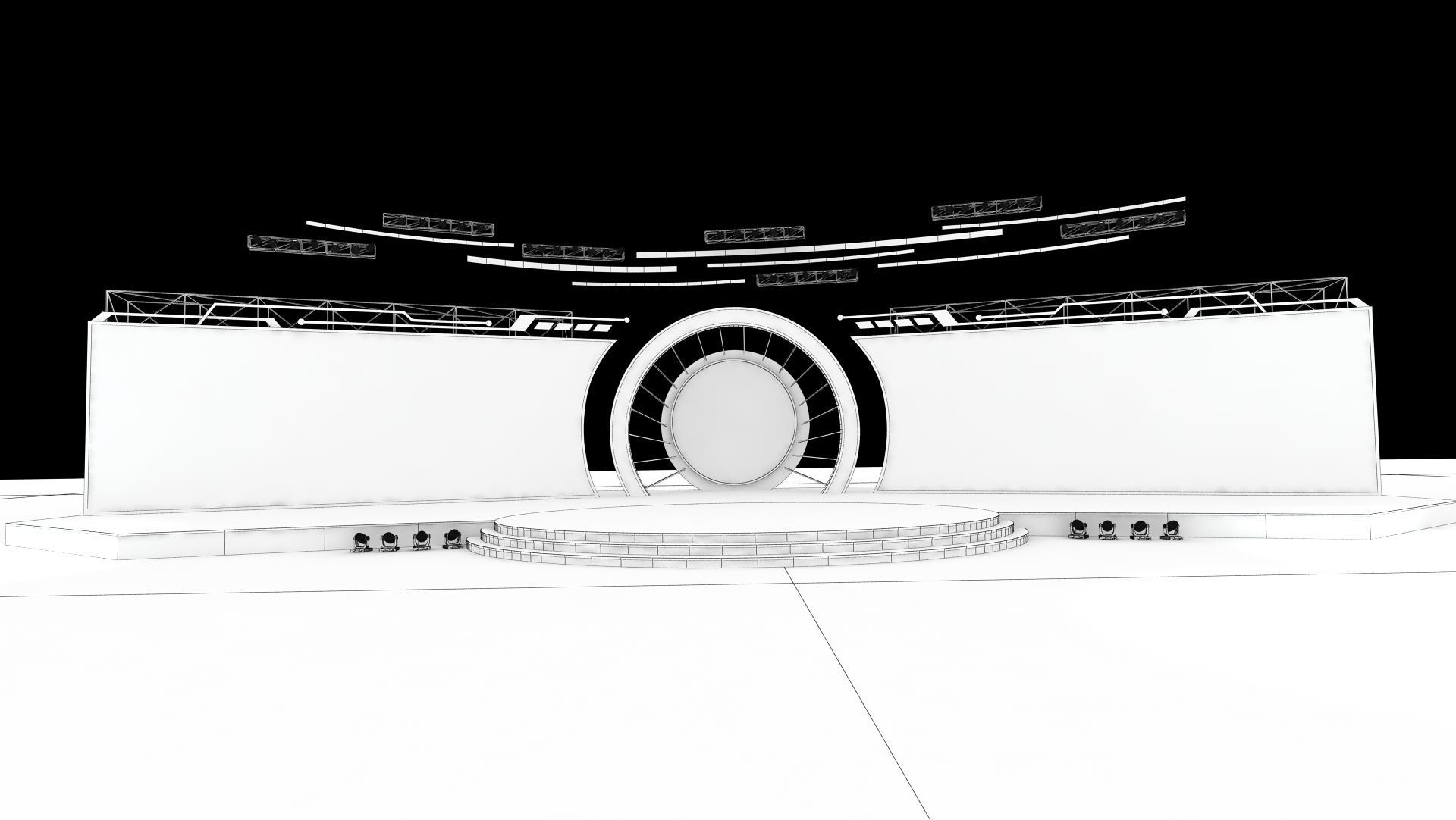 Event stage 02 design 3D model_5