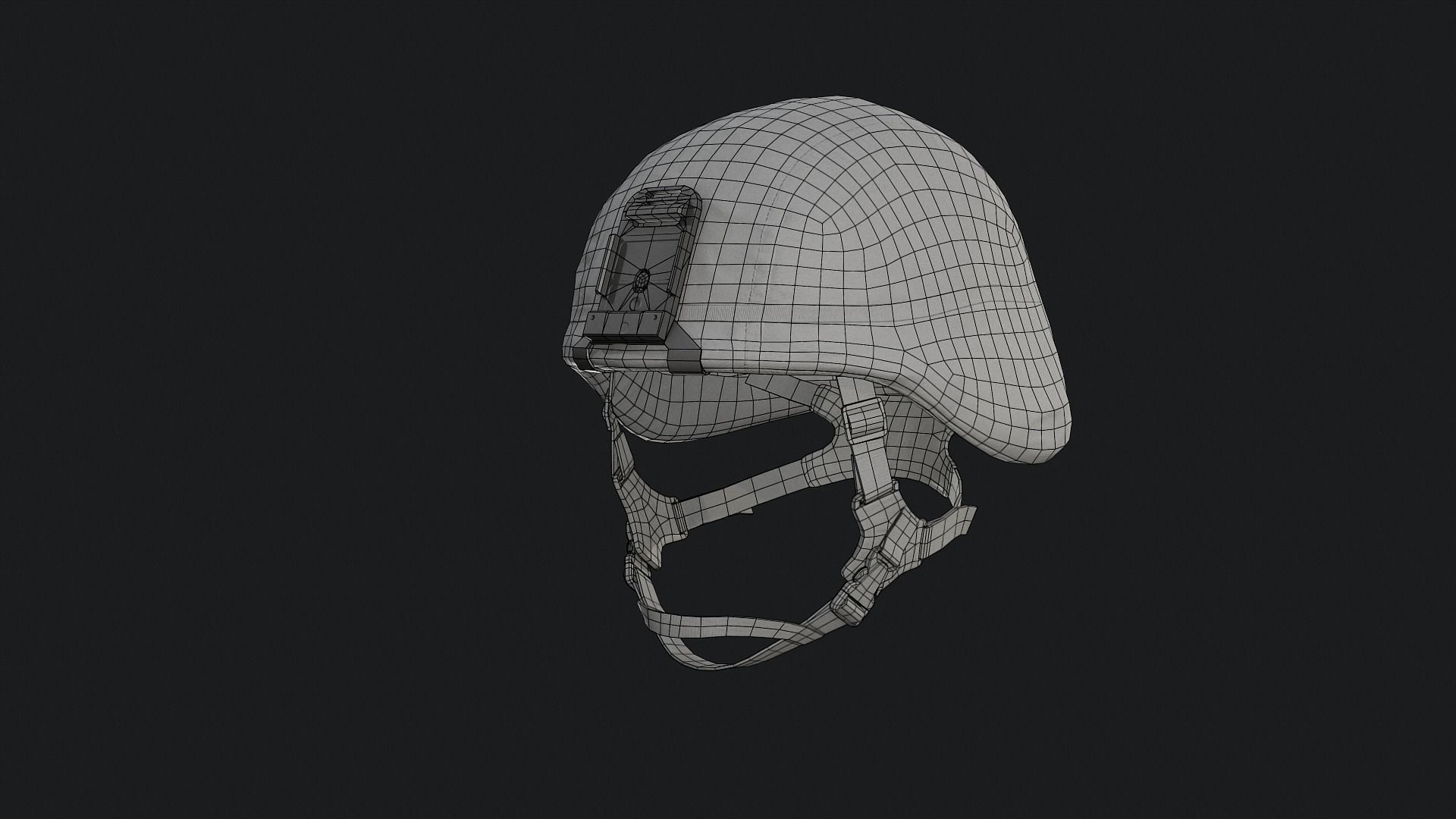 LightWeight helmet Low-poly 3D model_12