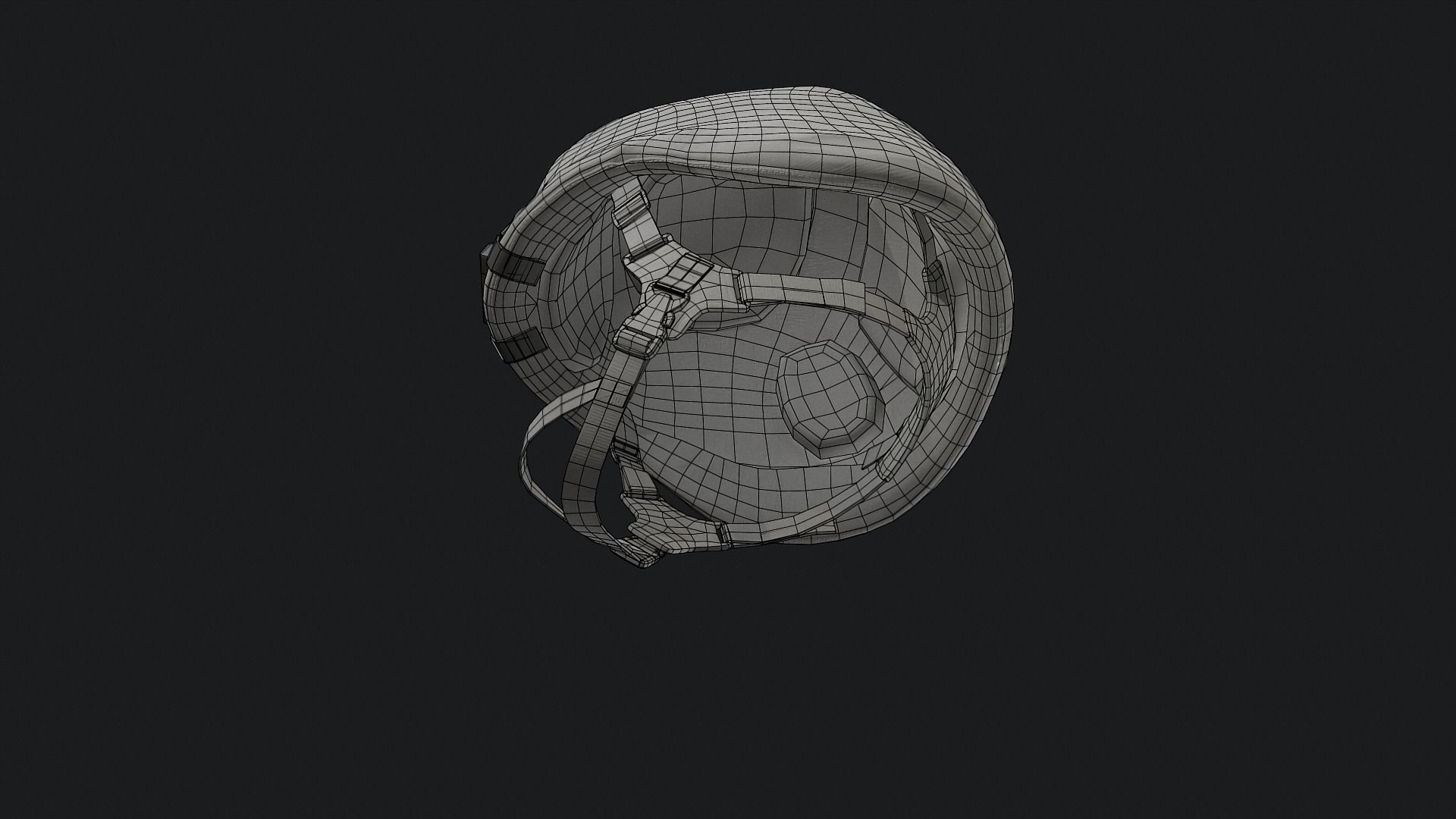 LightWeight helmet Low-poly 3D model_11
