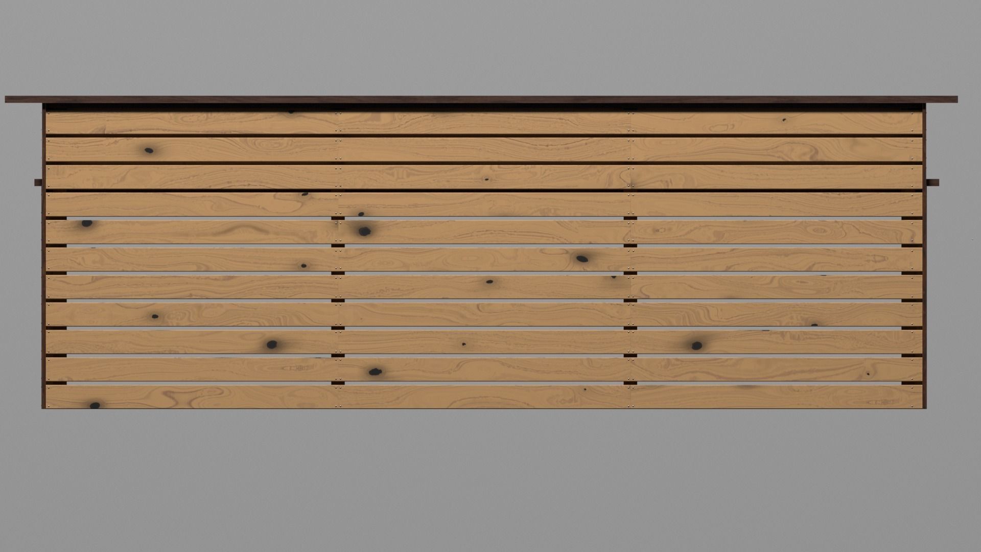 Wooden modern bar counter Low-poly 3D model_8