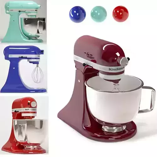 kitchenaid mixer in mint