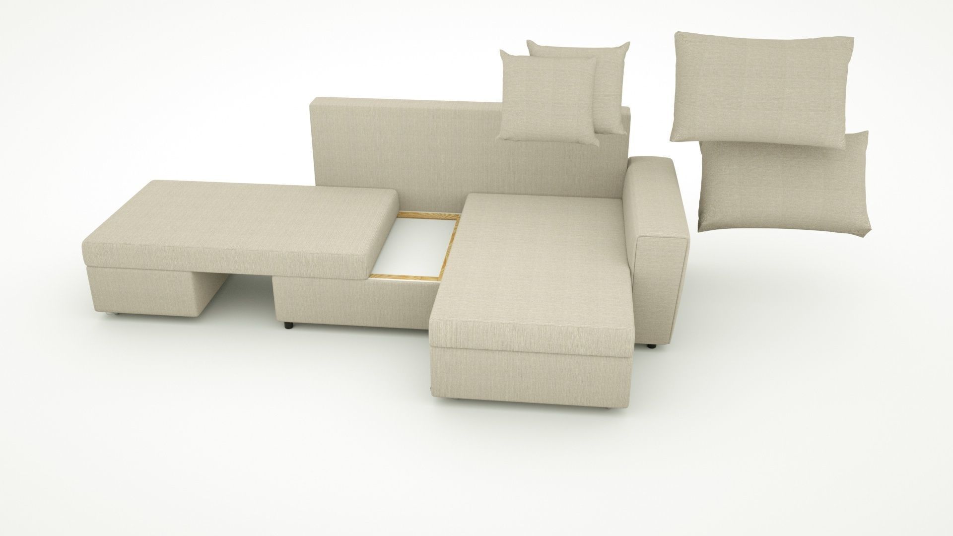 Sofa Transformer 3D model_2