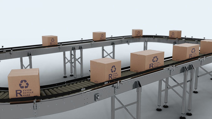 3D Conveyor Belt 3D model