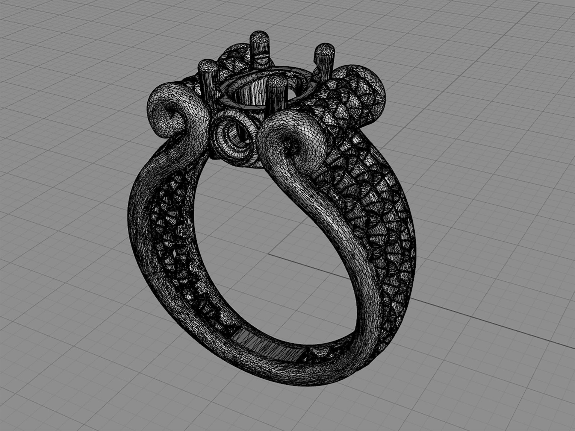D-1875 sapphire and diamond ring 3D print model_5