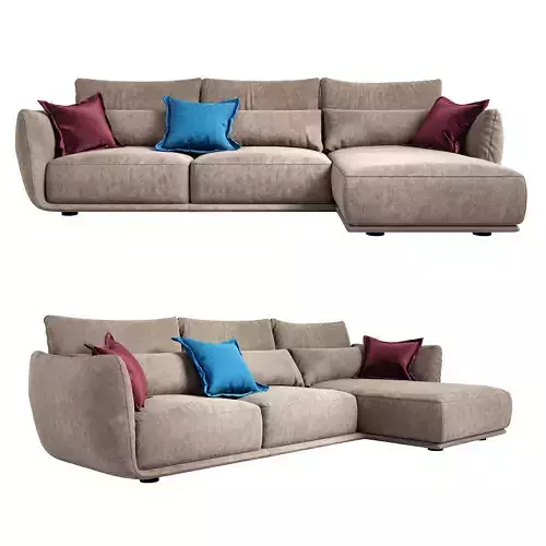 Cierre imbottiti Clift sectional Sofa long chair left arm