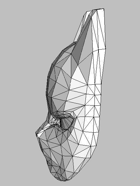 Cat Model mask with ornate design 3D model_6