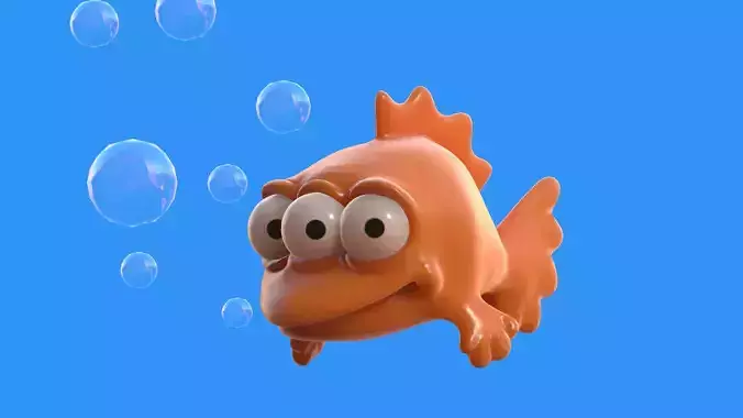 Blinky The Simpsons Low-poly 3D model