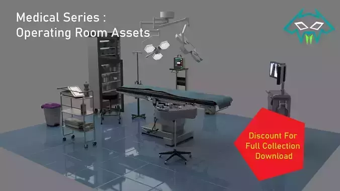 Medical Series - Operating Room Assets 3D Model Collection