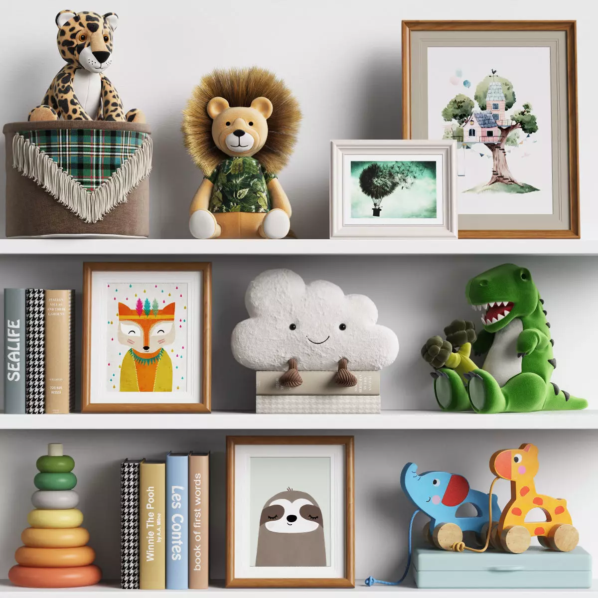 Kids Room Decor 09 3D model