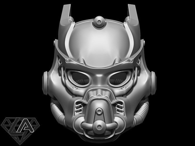 Fallout Enclave custom helmet 3D print model