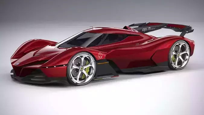 Alfa Romeo 8C-R Tazio 2020 3D model