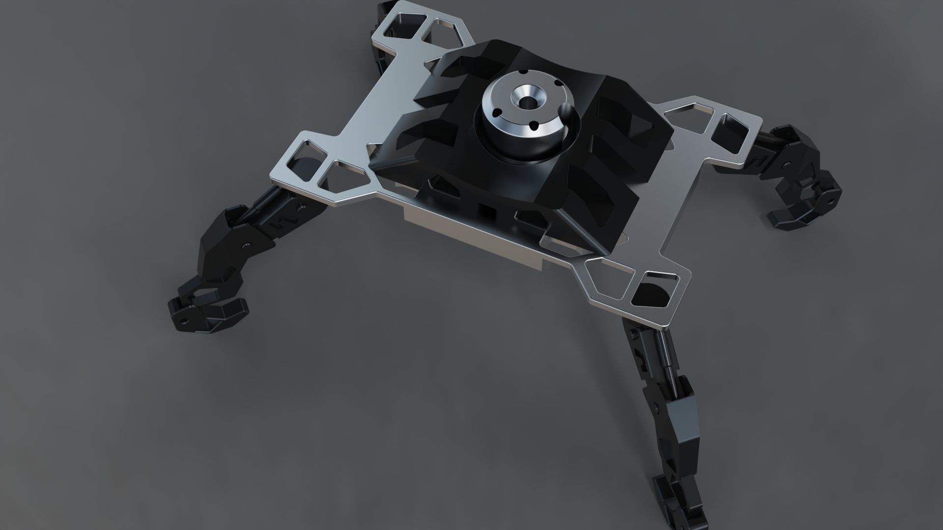 mechanical claw scifi robot  3D model_2