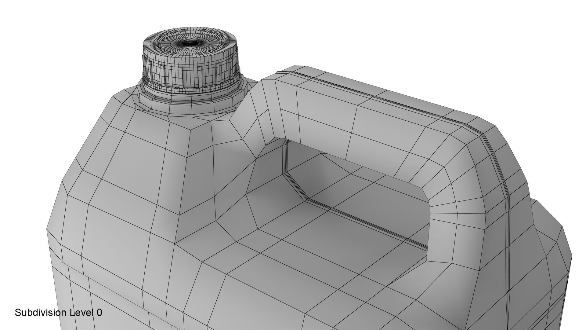 Plastic container blue 02 3D model | CGTrader