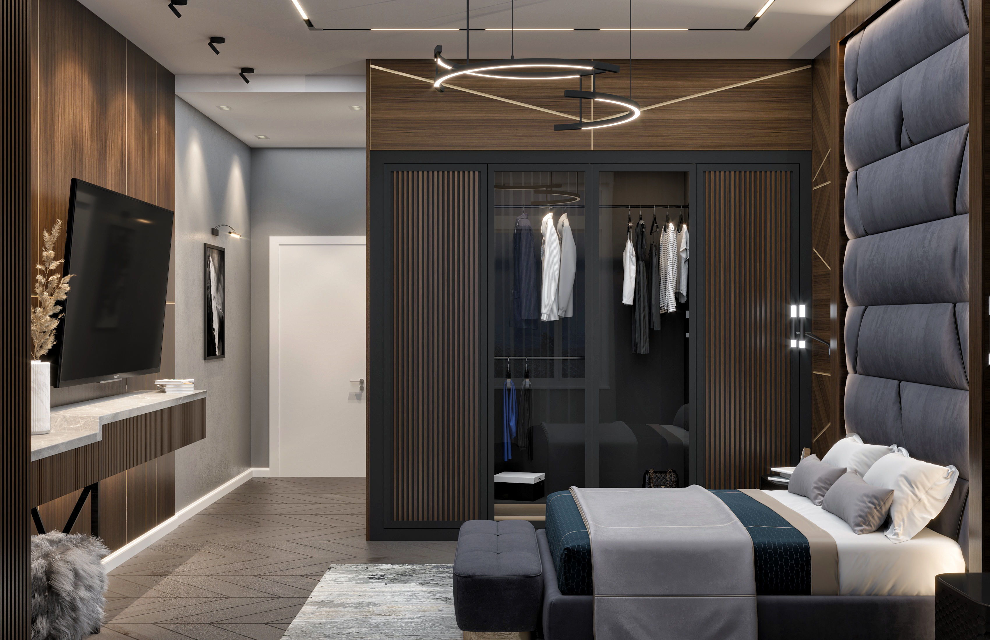 Bedroom interior 3D model_2