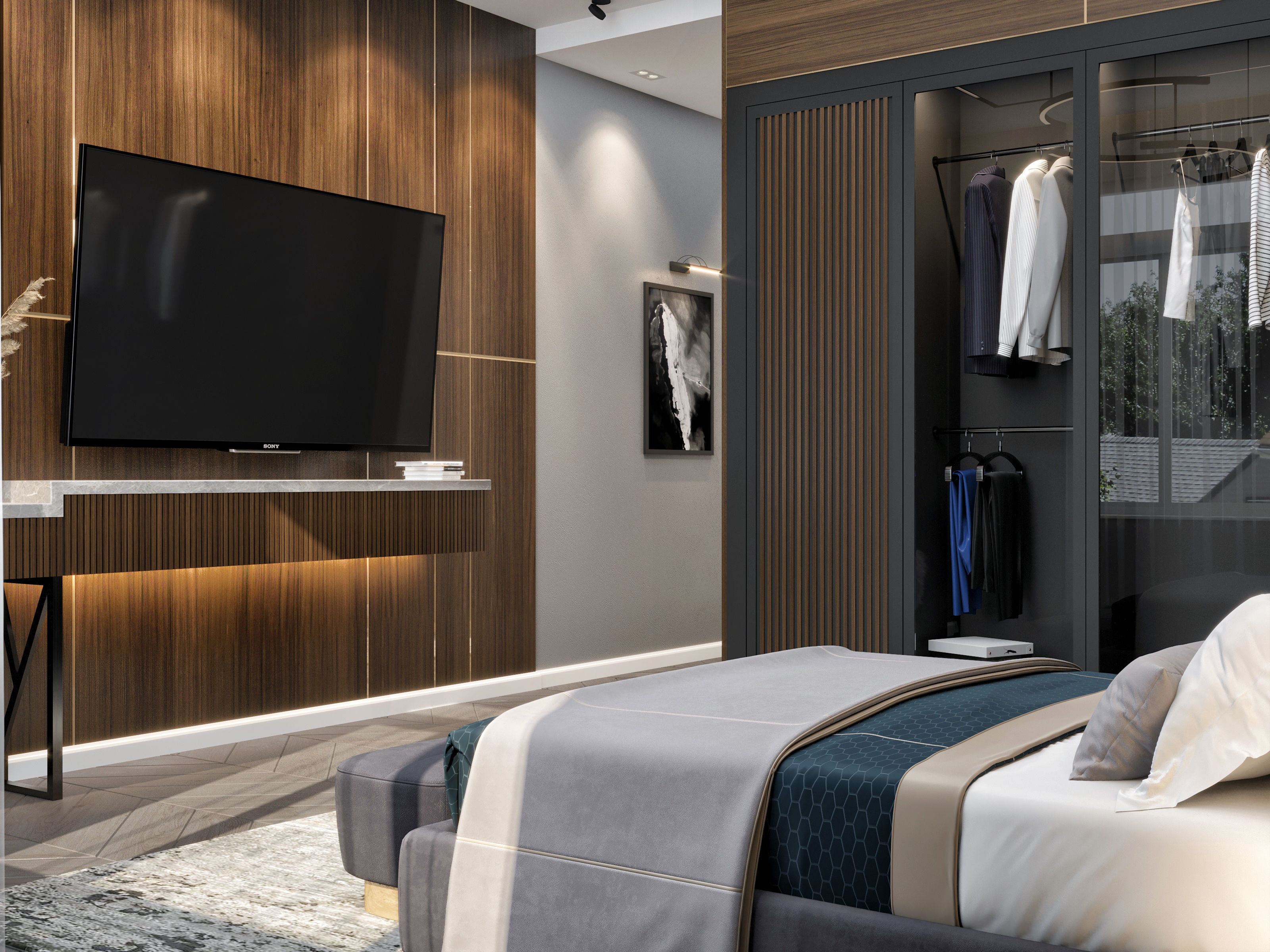 Bedroom interior 3D model_5