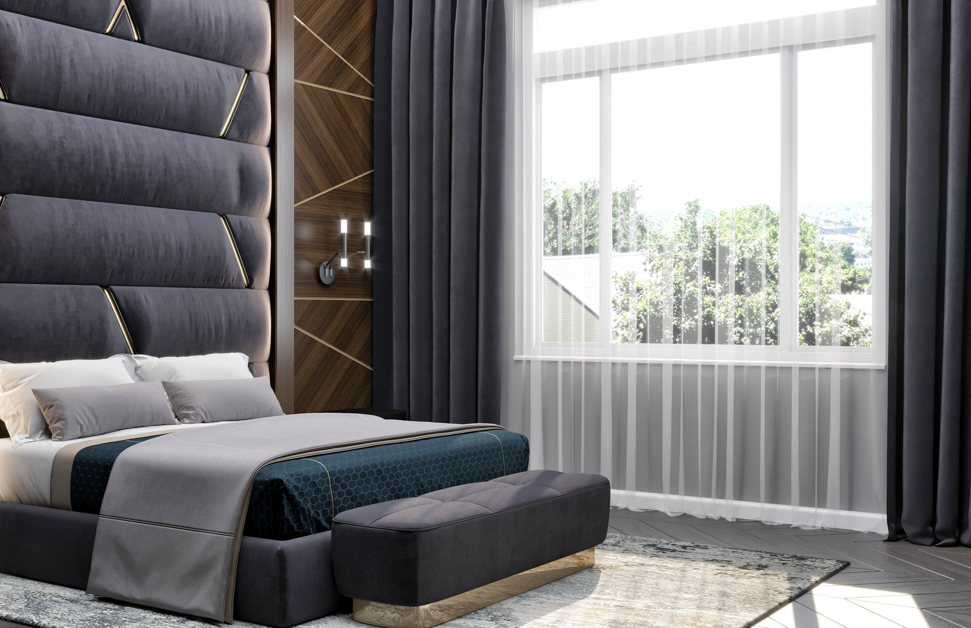Bedroom interior 3D model_3