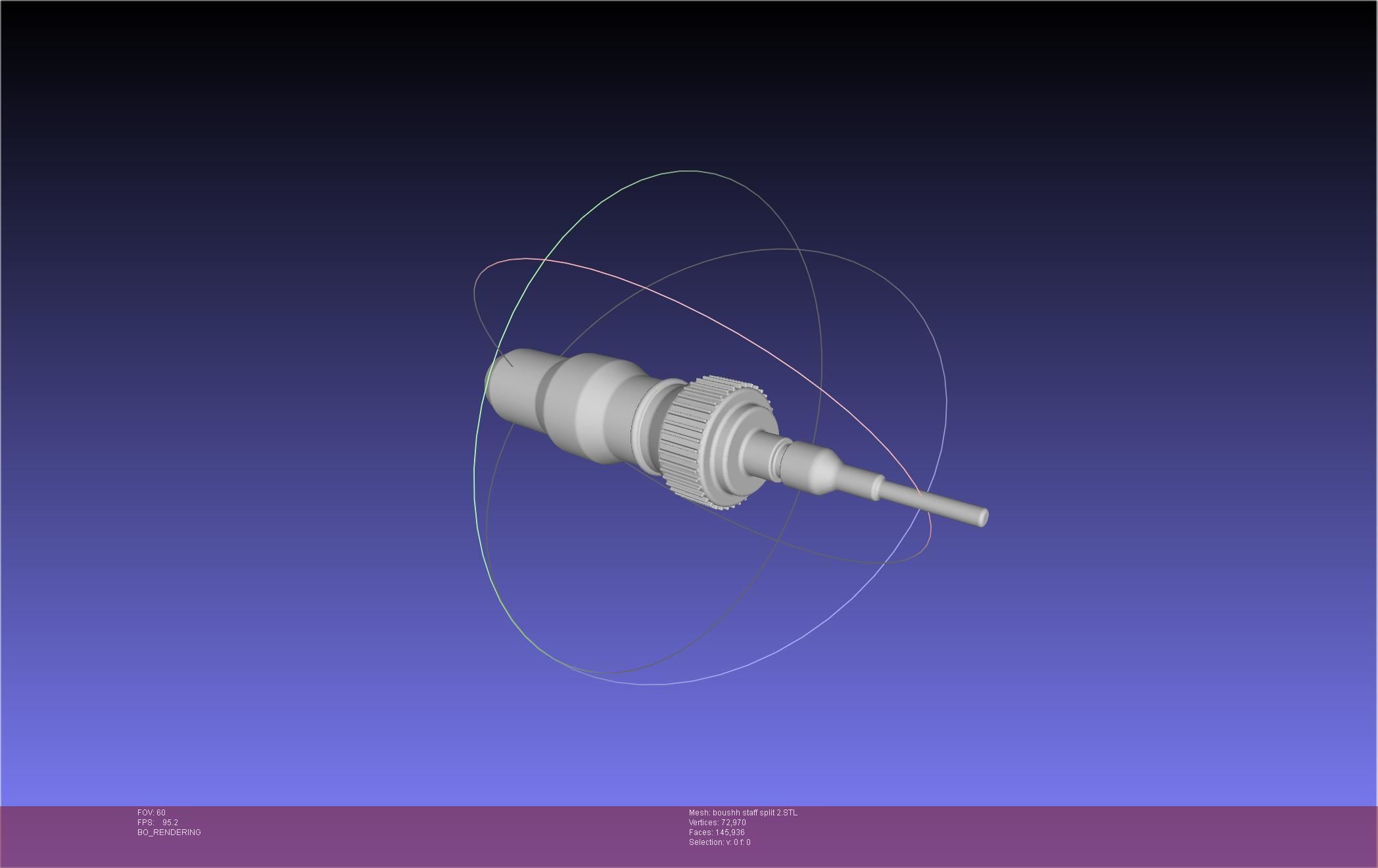 Star Wars Boushh Staff Basic Assembly 3D print model_128