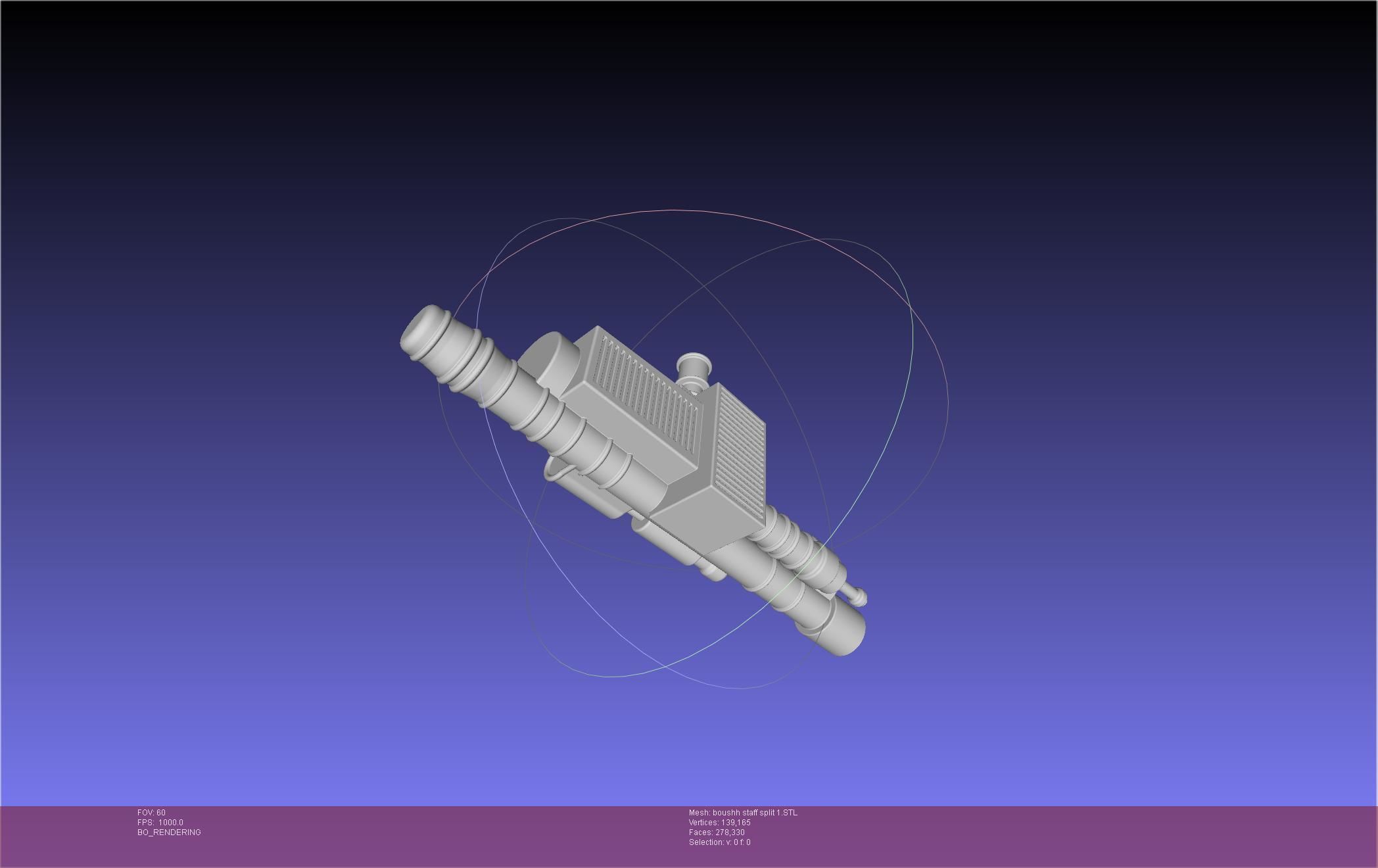 Star Wars Boushh Staff Basic Assembly 3D print model_117