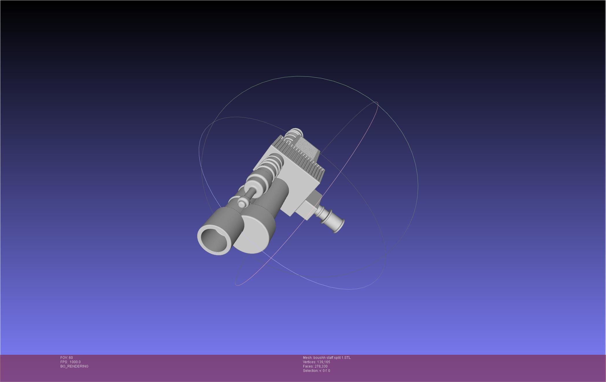 Star Wars Boushh Staff Basic Assembly 3D print model_121