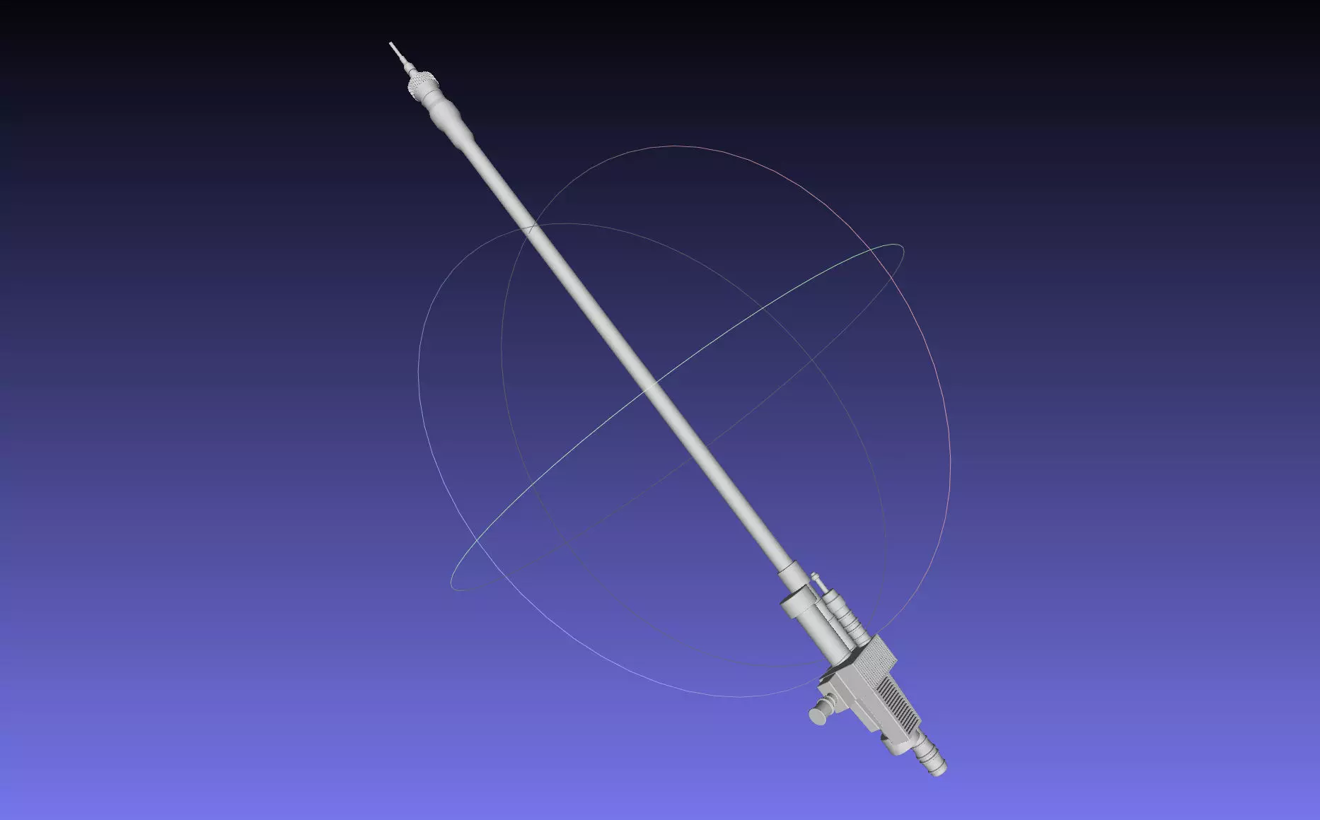 Star Wars Boushh Staff Basic Assembly 3D print model_0