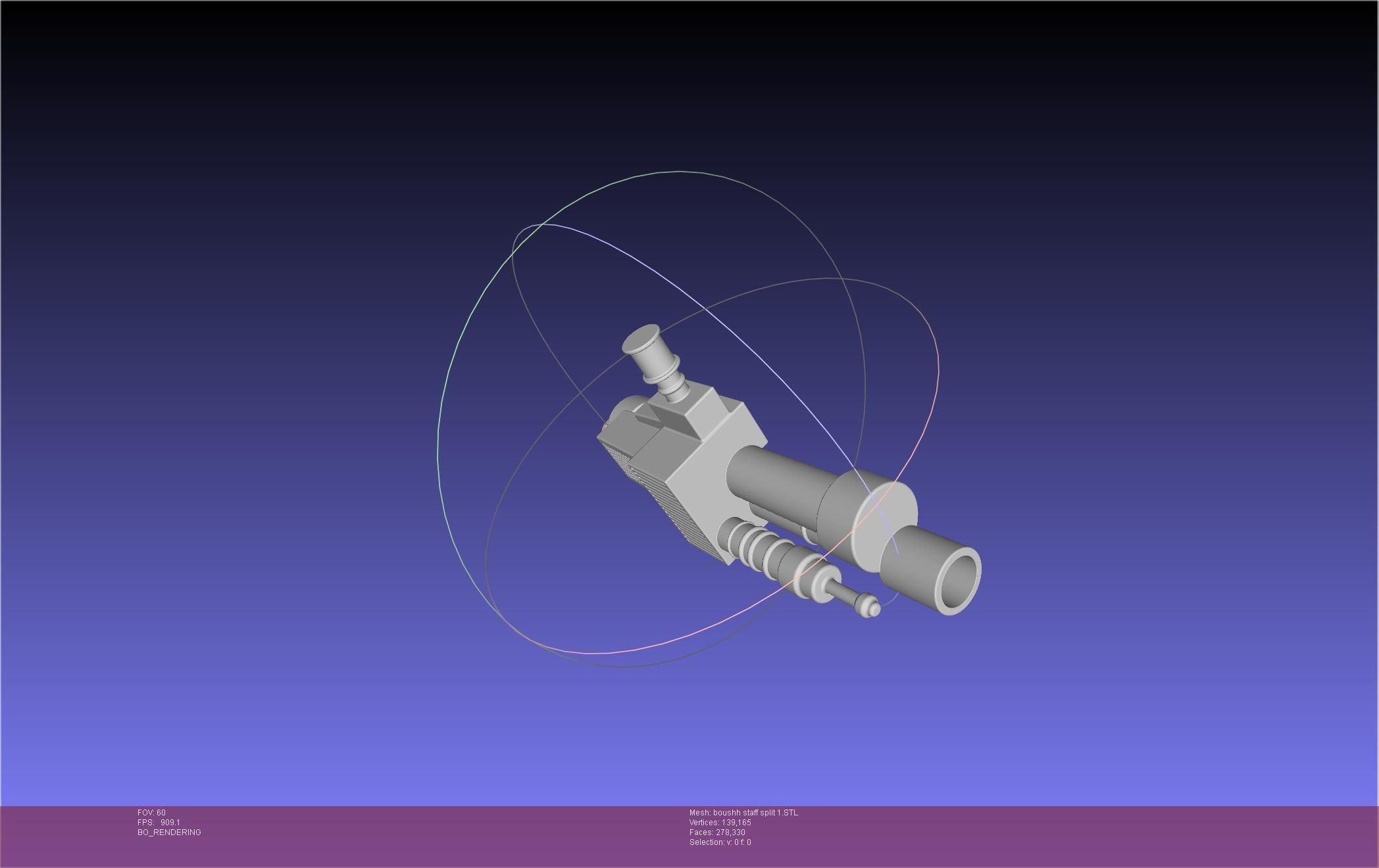 Star Wars Boushh Staff Basic Assembly 3D print model_116