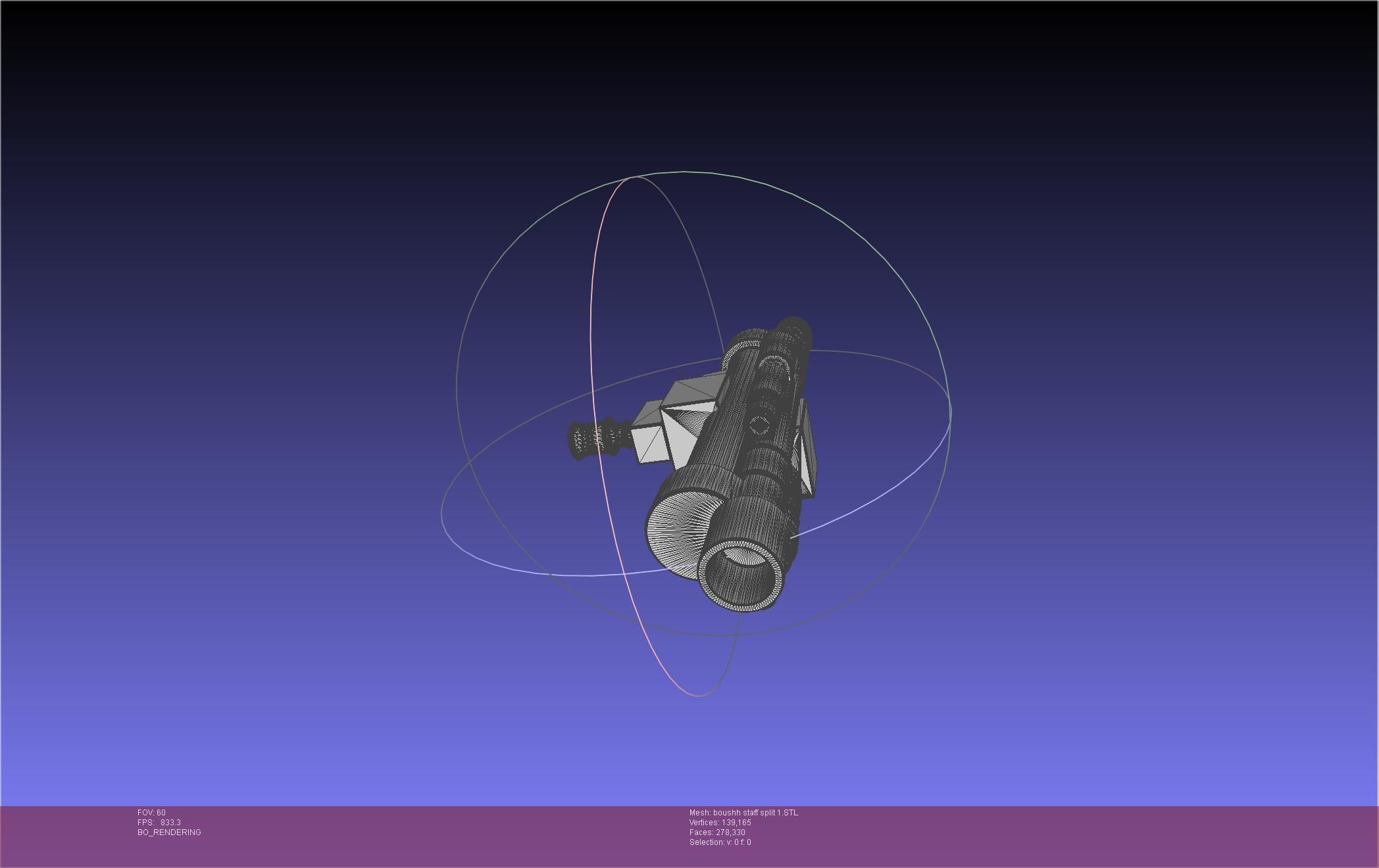 Star Wars Boushh Staff Basic Assembly 3D print model_108