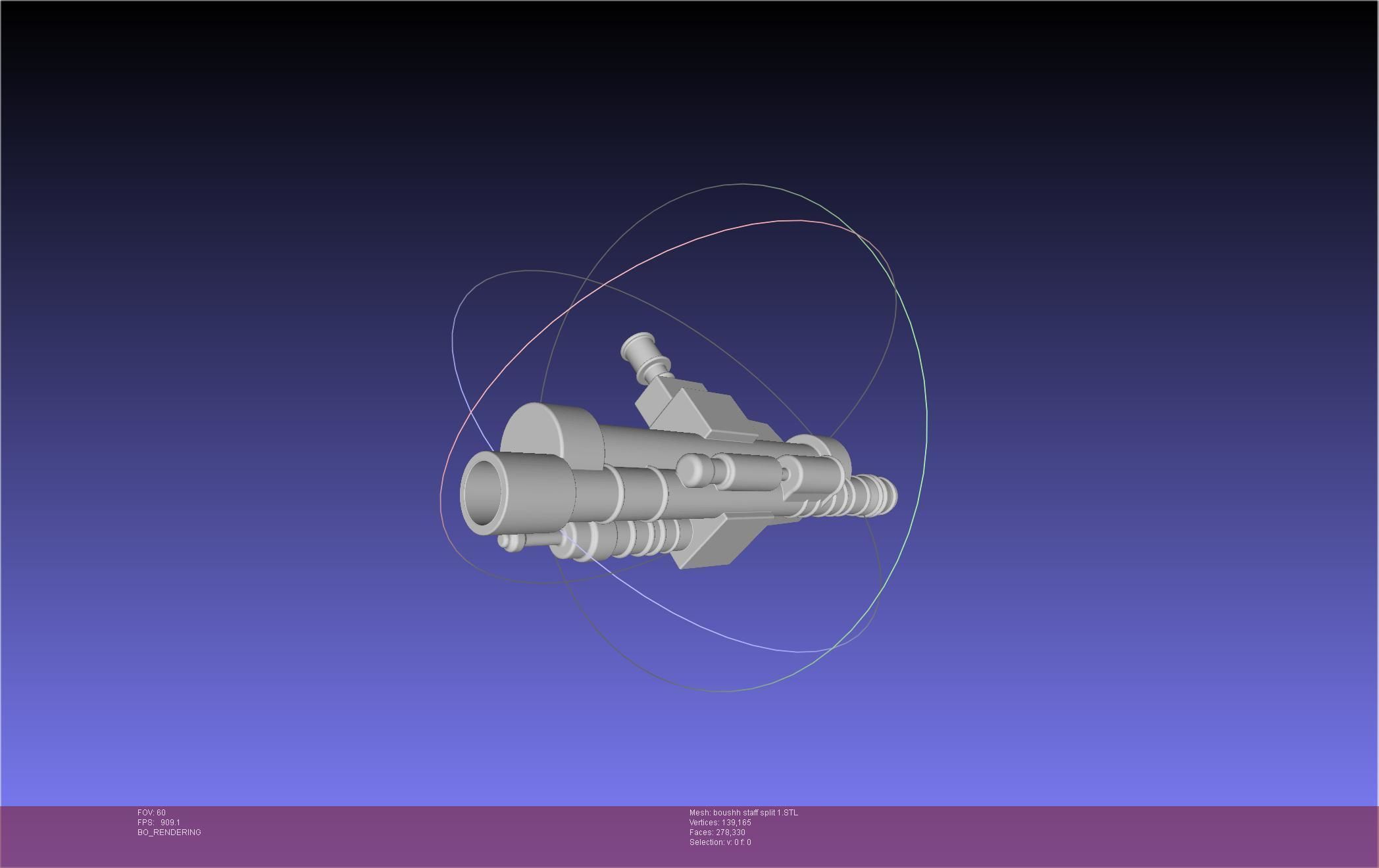 Star Wars Boushh Staff Basic Assembly 3D print model_115