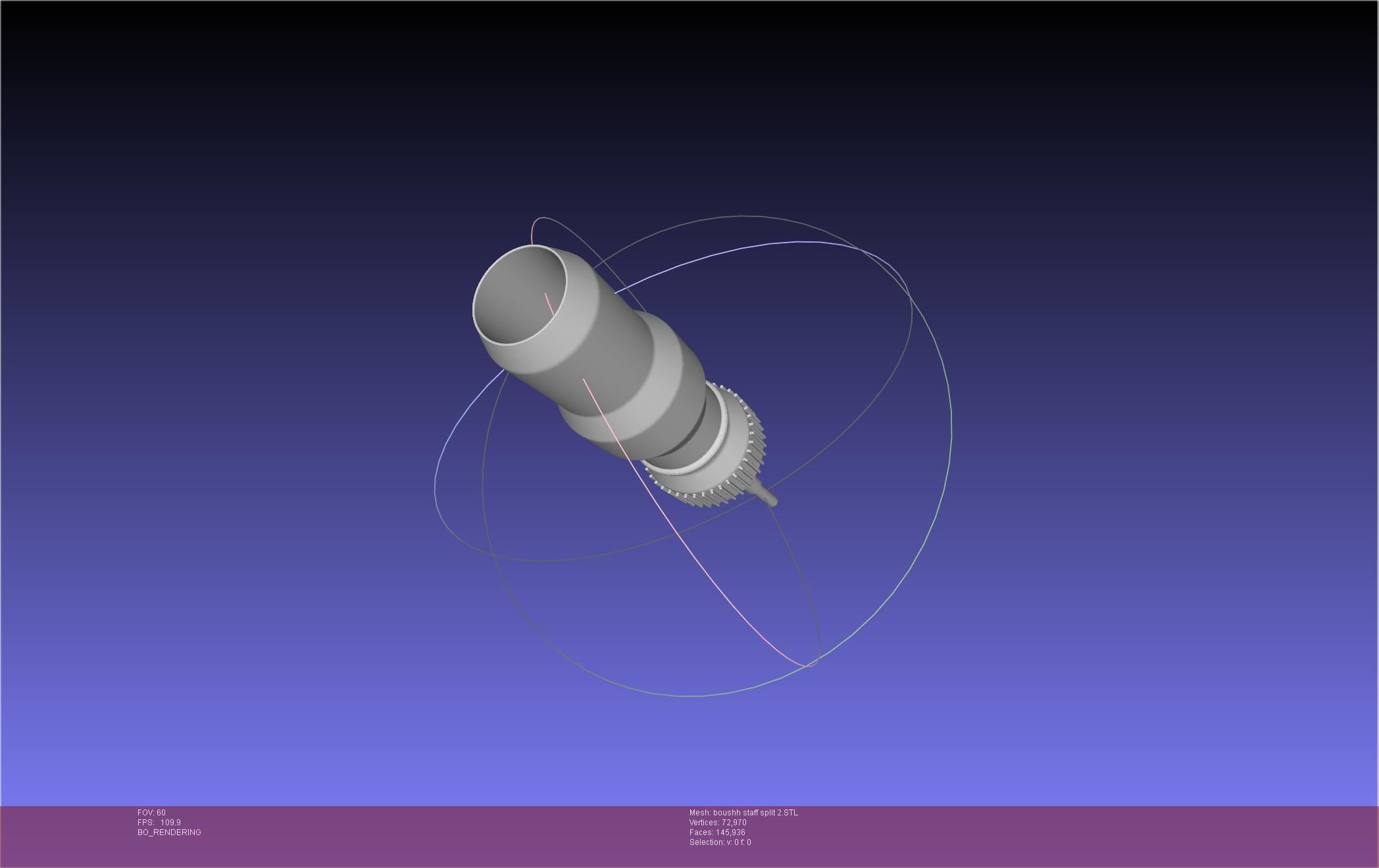 Star Wars Boushh Staff Basic Assembly 3D print model_136