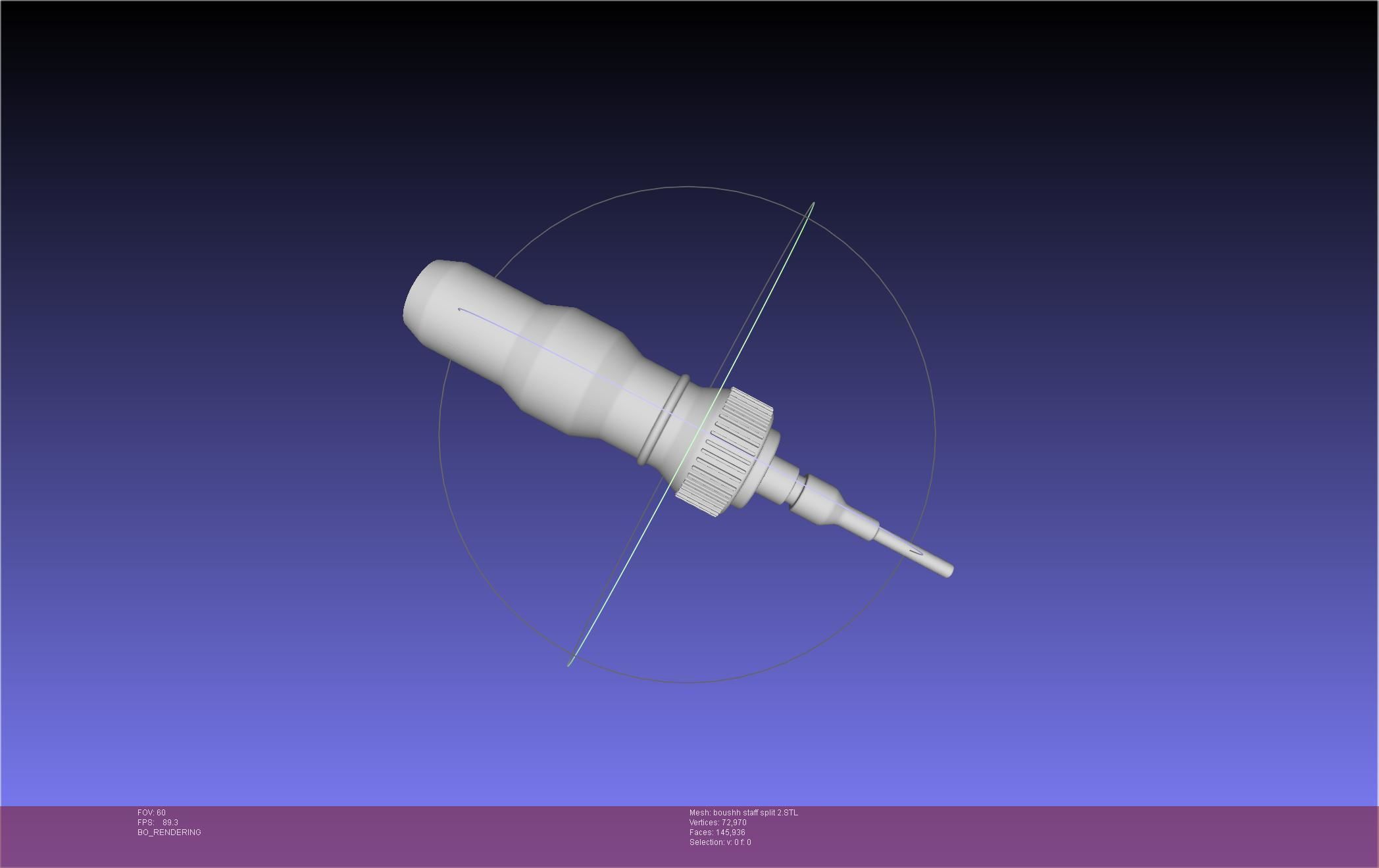 Star Wars Boushh Staff Basic Assembly 3D print model_130
