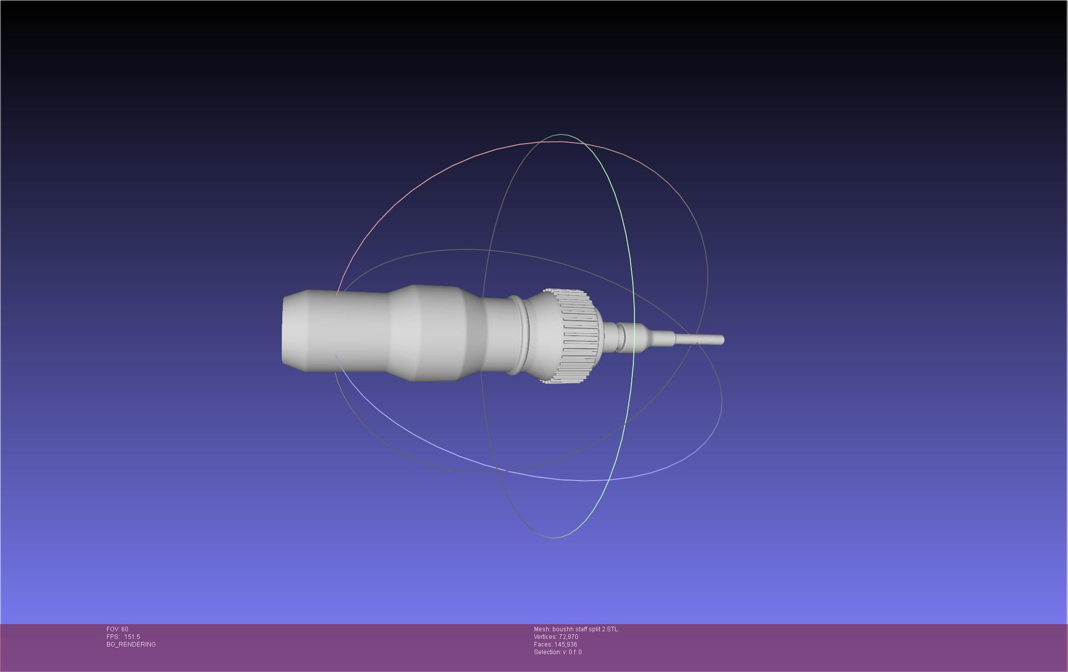 Star Wars Boushh Staff Basic Assembly 3D print model_131