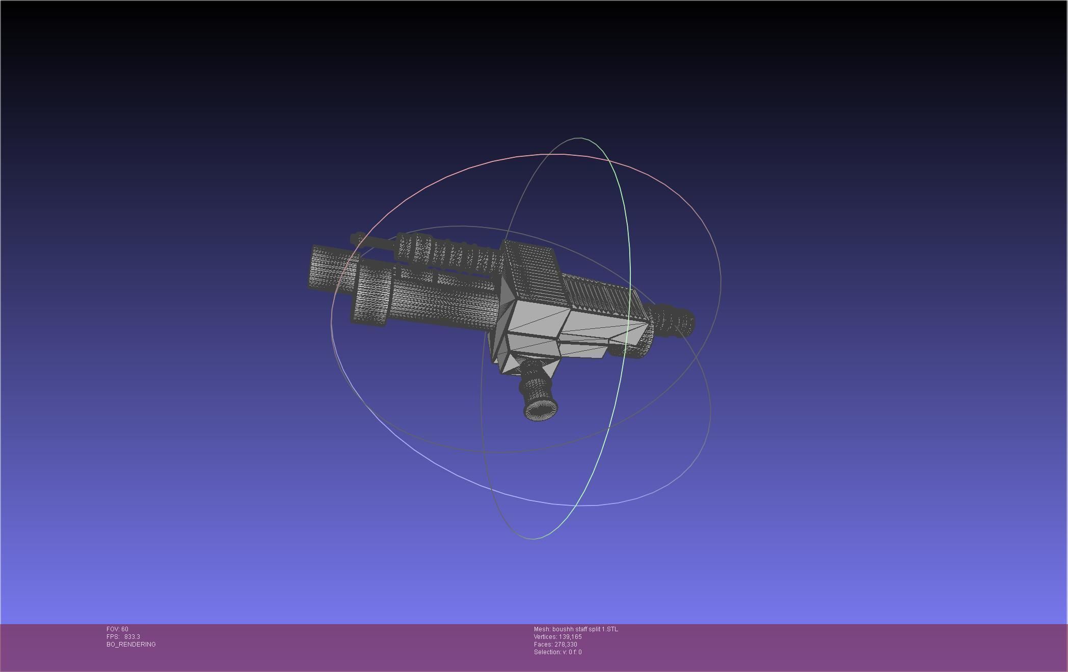 Star Wars Boushh Staff Basic Assembly 3D print model_103