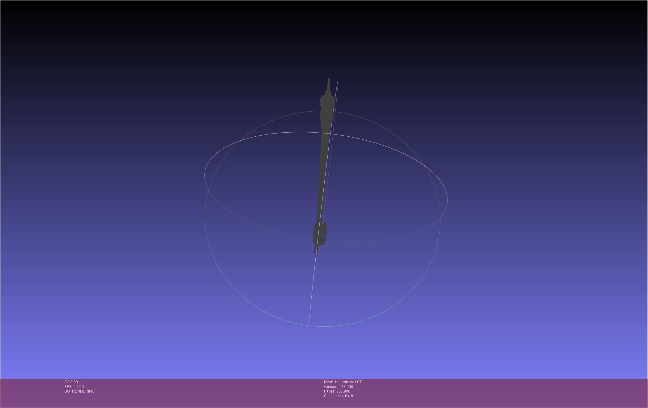 Star Wars Boushh Staff Basic Assembly 3D print model_49