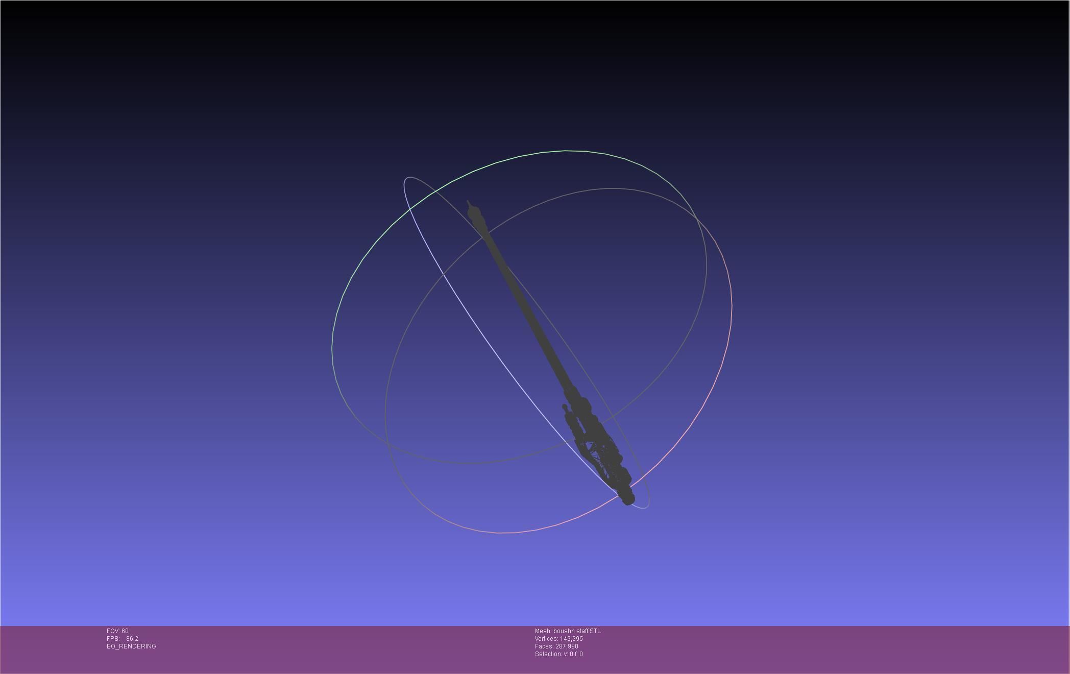 Star Wars Boushh Staff Basic Assembly 3D print model_51