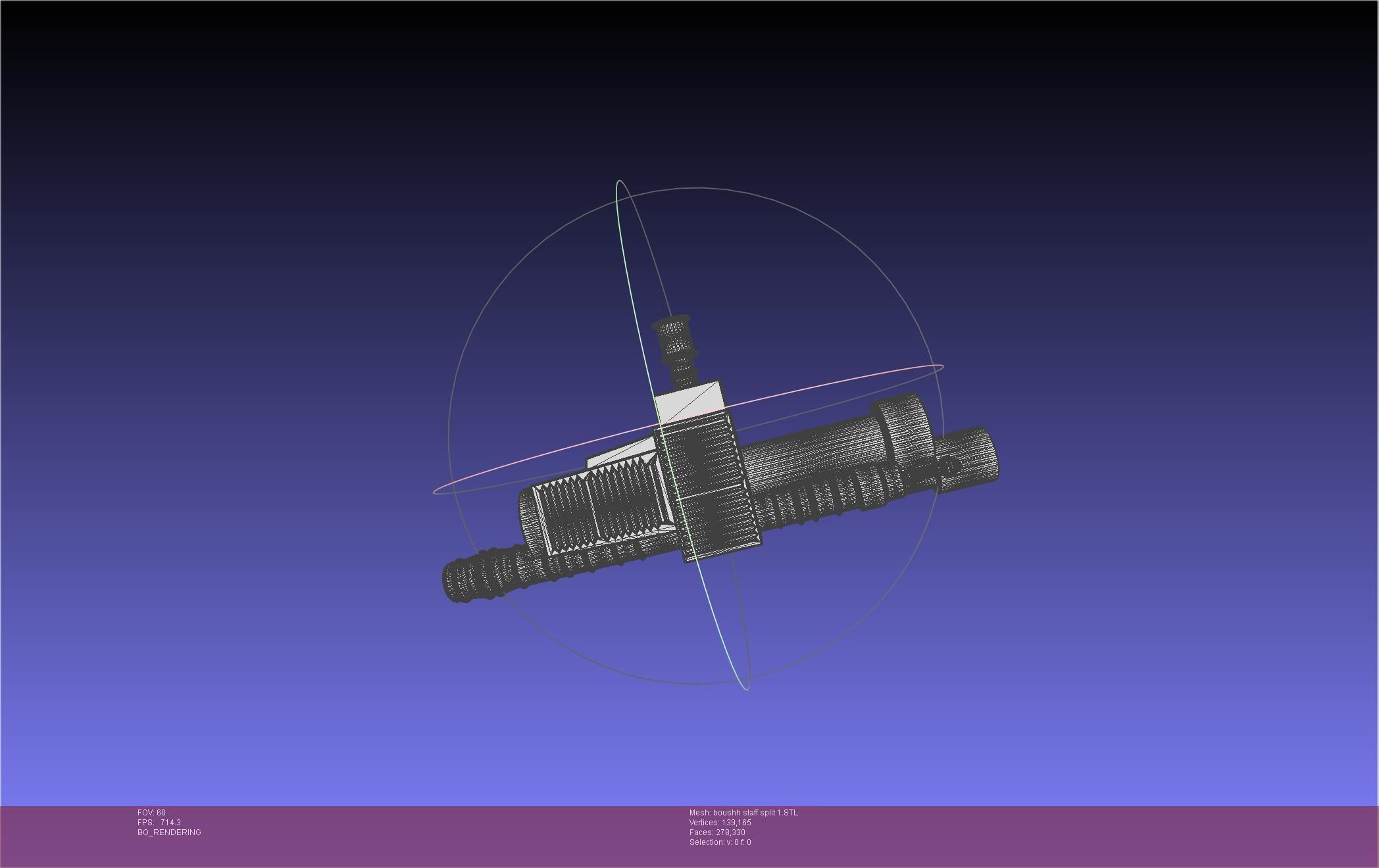 Star Wars Boushh Staff Basic Assembly 3D print model_94