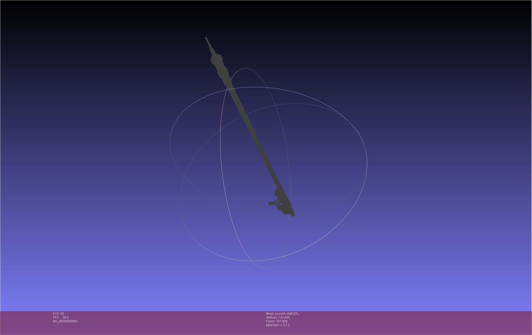 Star Wars Boushh Staff Basic Assembly 3D print model_50