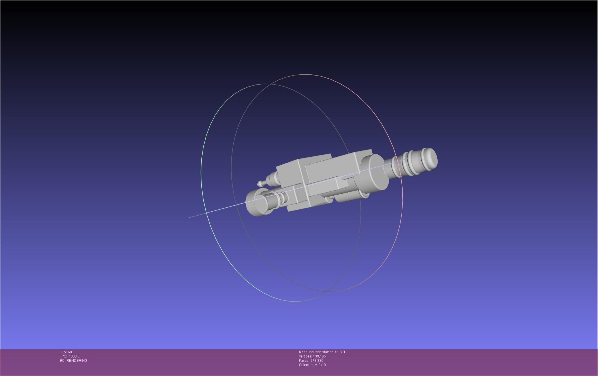 Star Wars Boushh Staff Basic Assembly 3D print model_119
