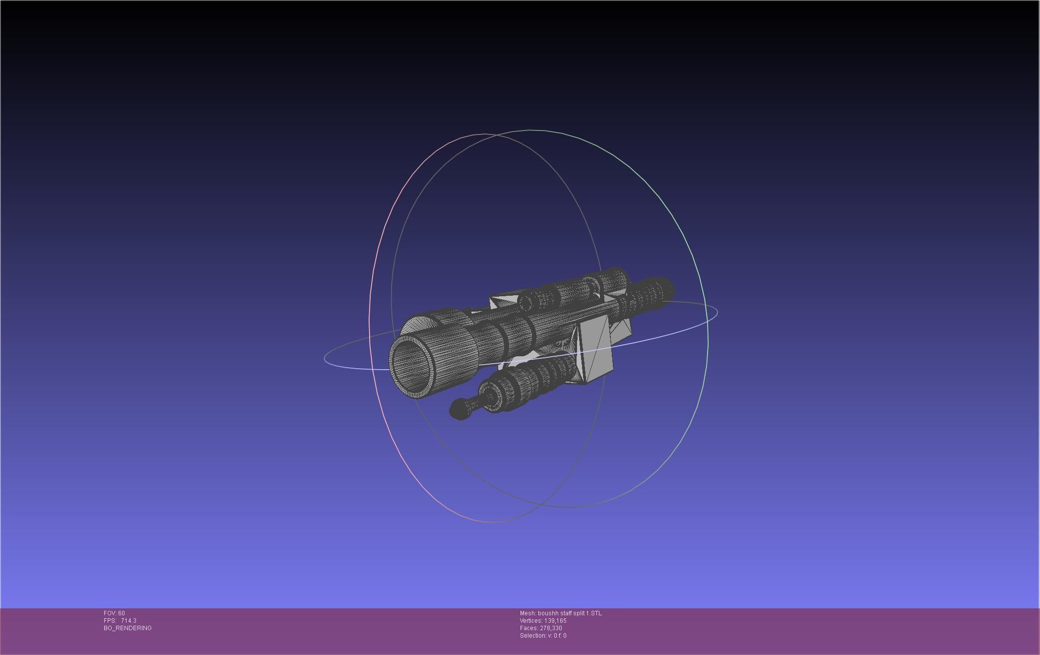 Star Wars Boushh Staff Basic Assembly 3D print model_104