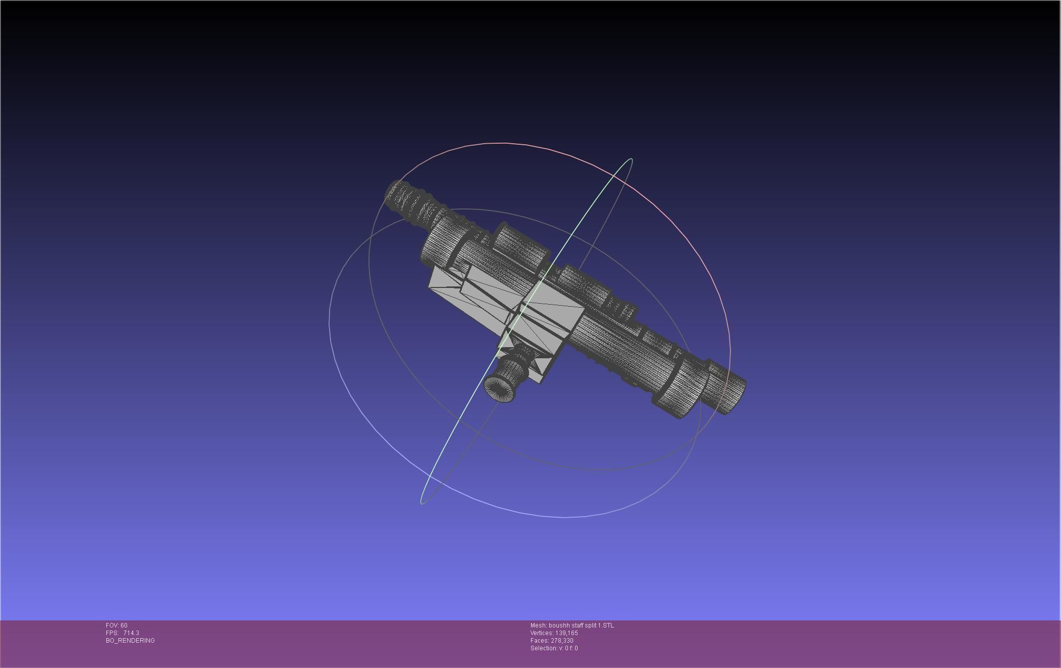 Star Wars Boushh Staff Basic Assembly 3D print model_105