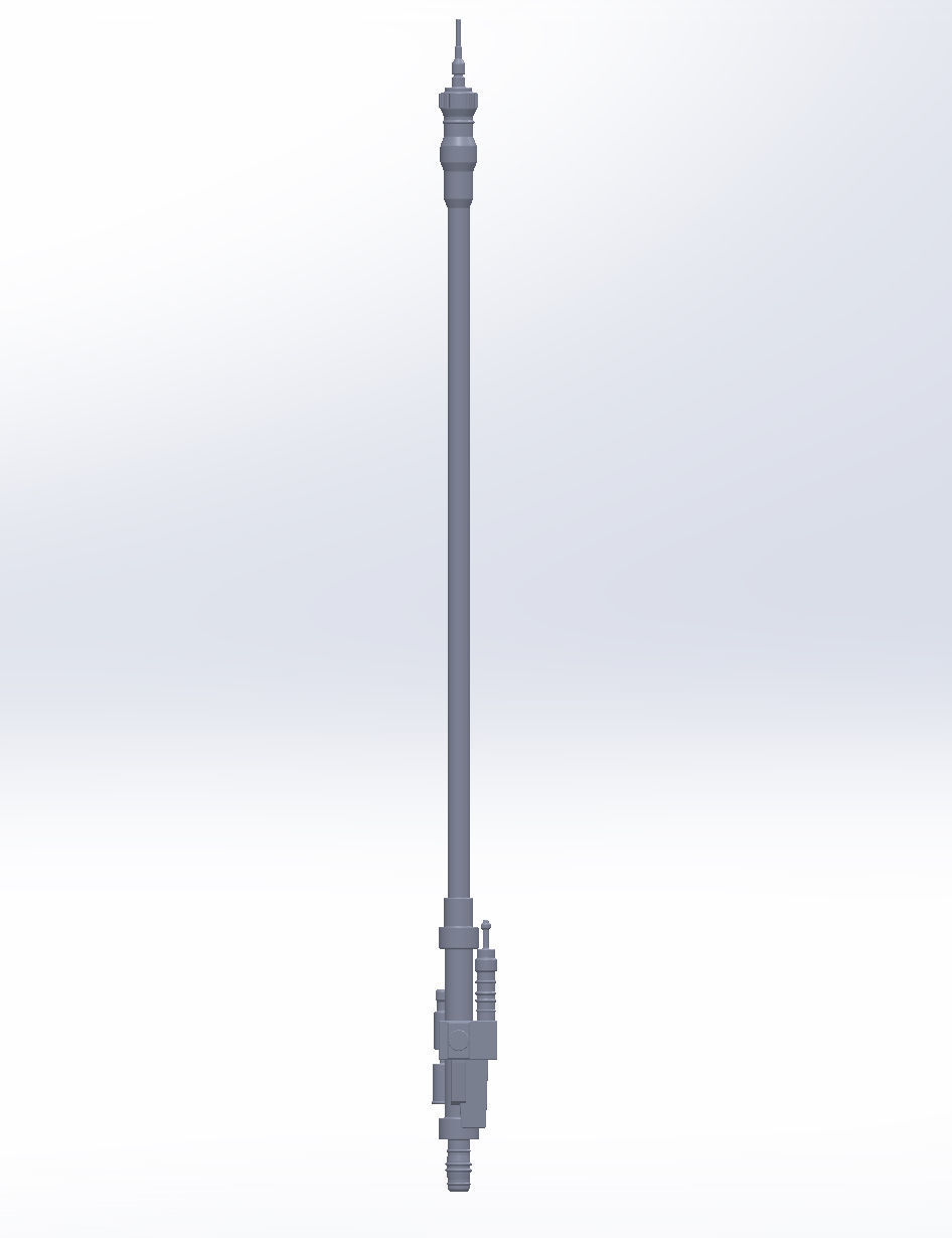 Star Wars Boushh Staff Basic Assembly 3D print model_5