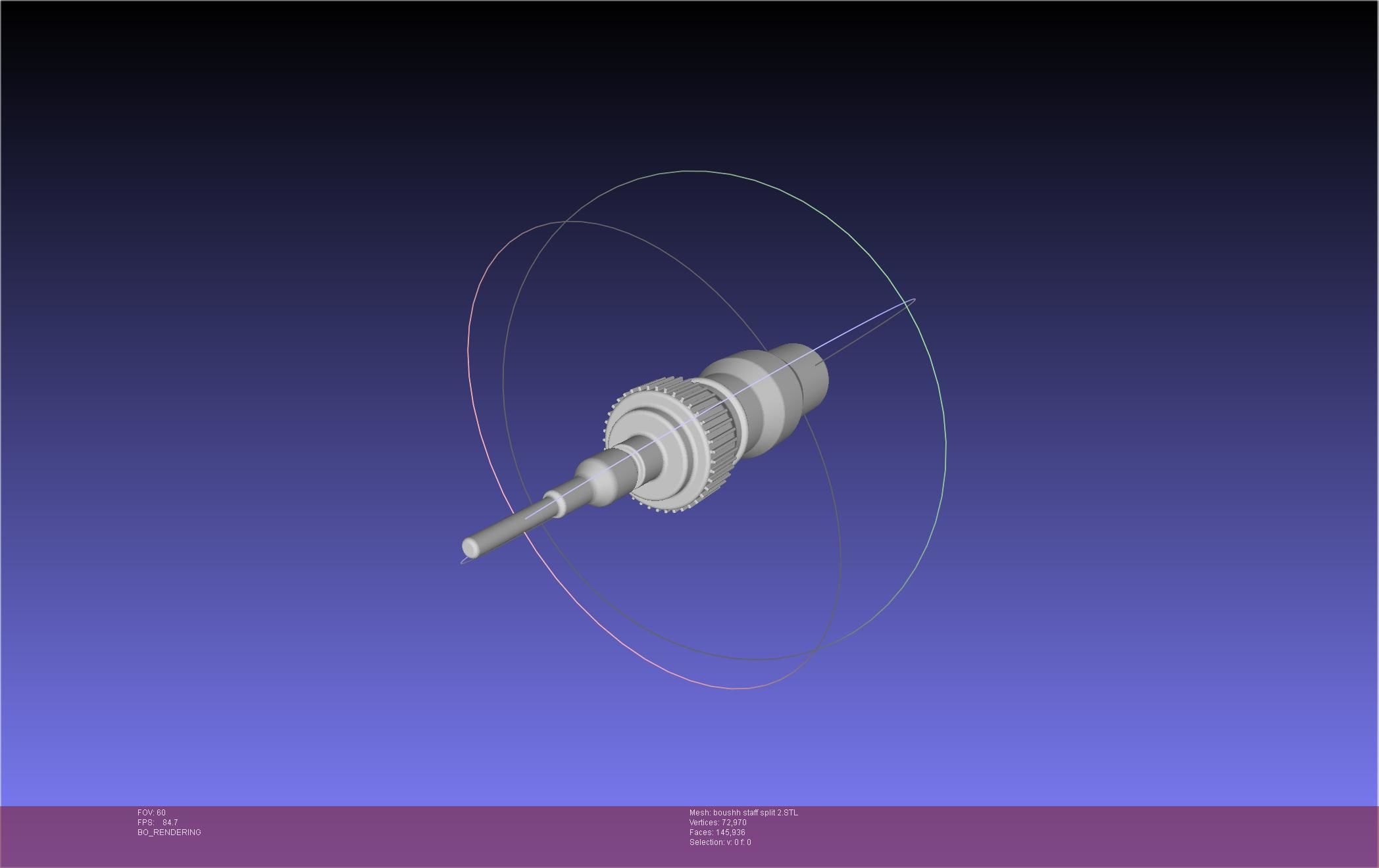 Star Wars Boushh Staff Basic Assembly 3D print model_134