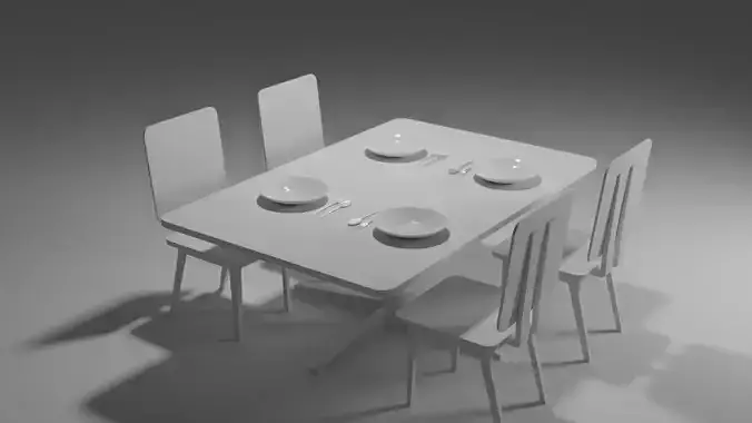 Dining chairs and table