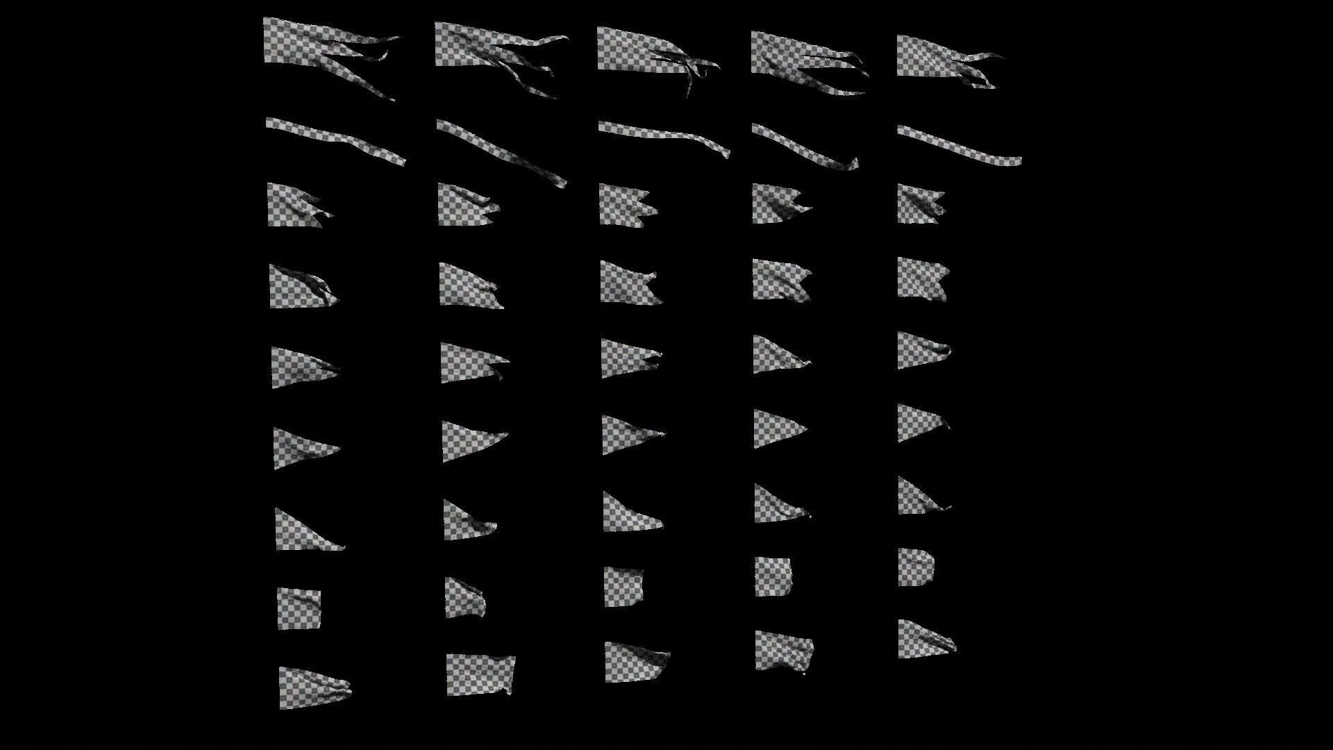 45 Animated Flag Asset Pack 3D model_14