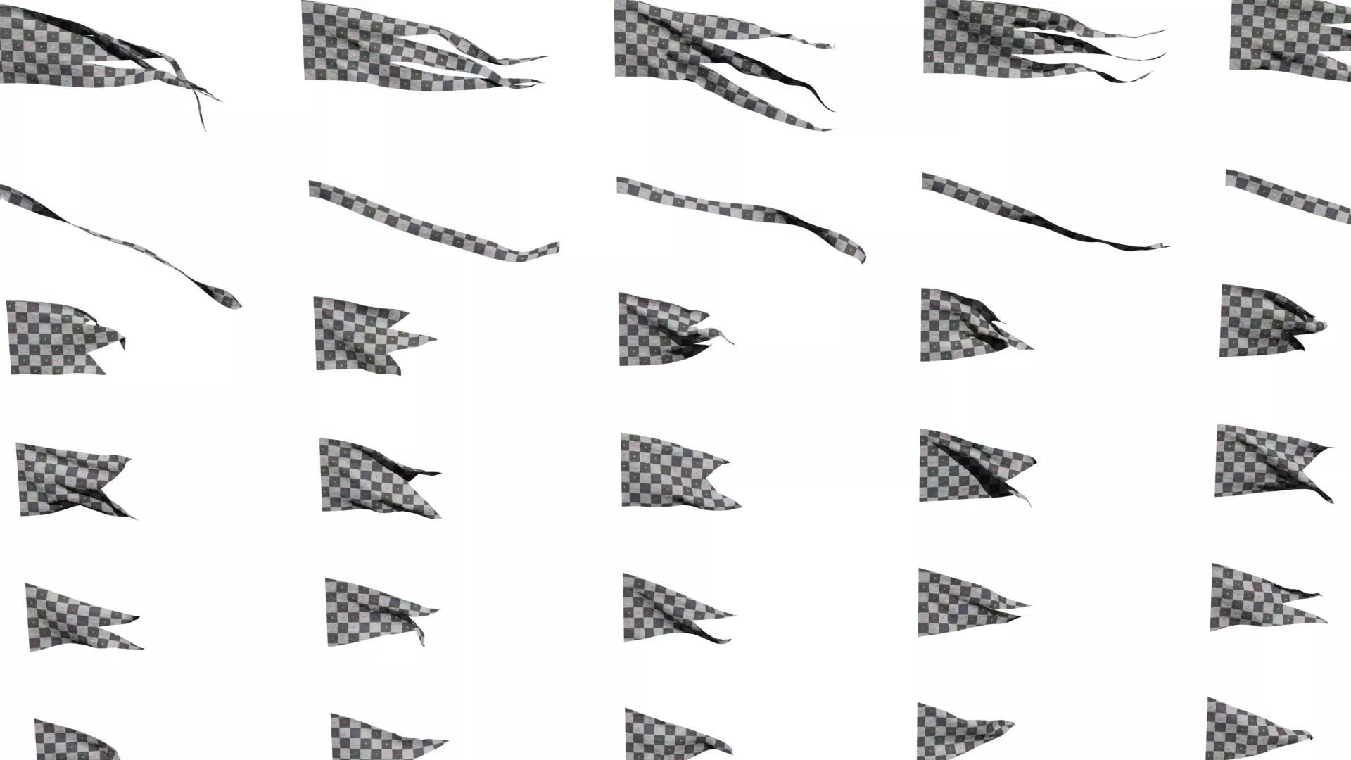 45 Animated Flag Asset Pack 3D model_0