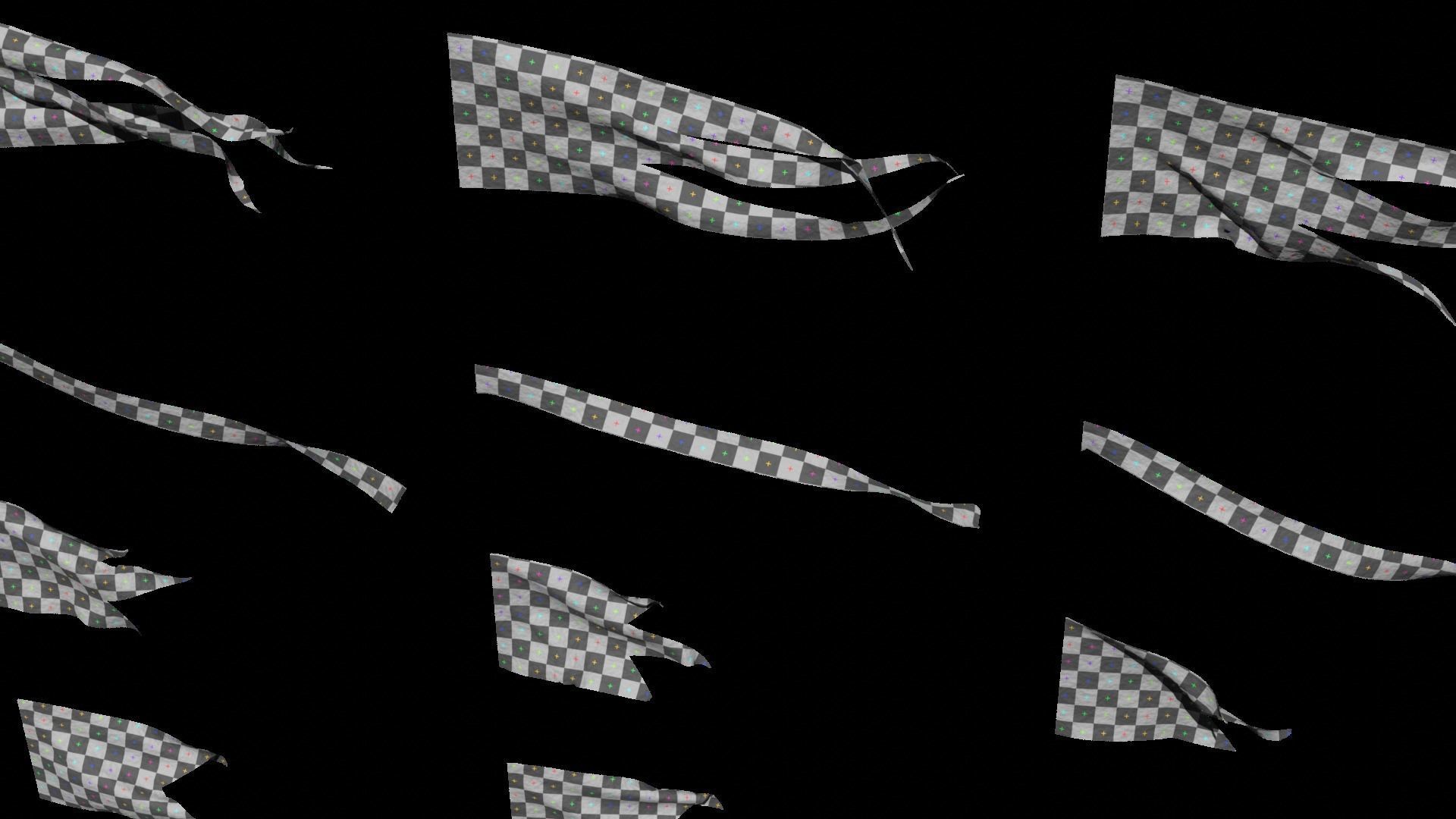 45 Animated Flag Asset Pack 3D model_18